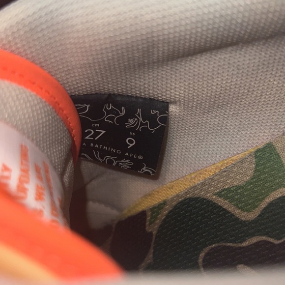 WORN TWICE AUTHETIC BAPE SHOES - Picture 10 of 11